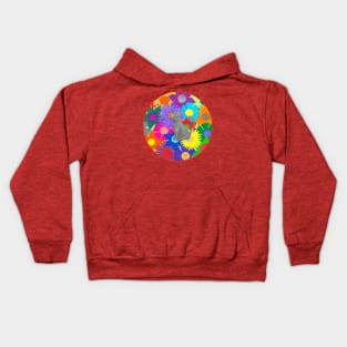 Floral Cat Kids Hoodie